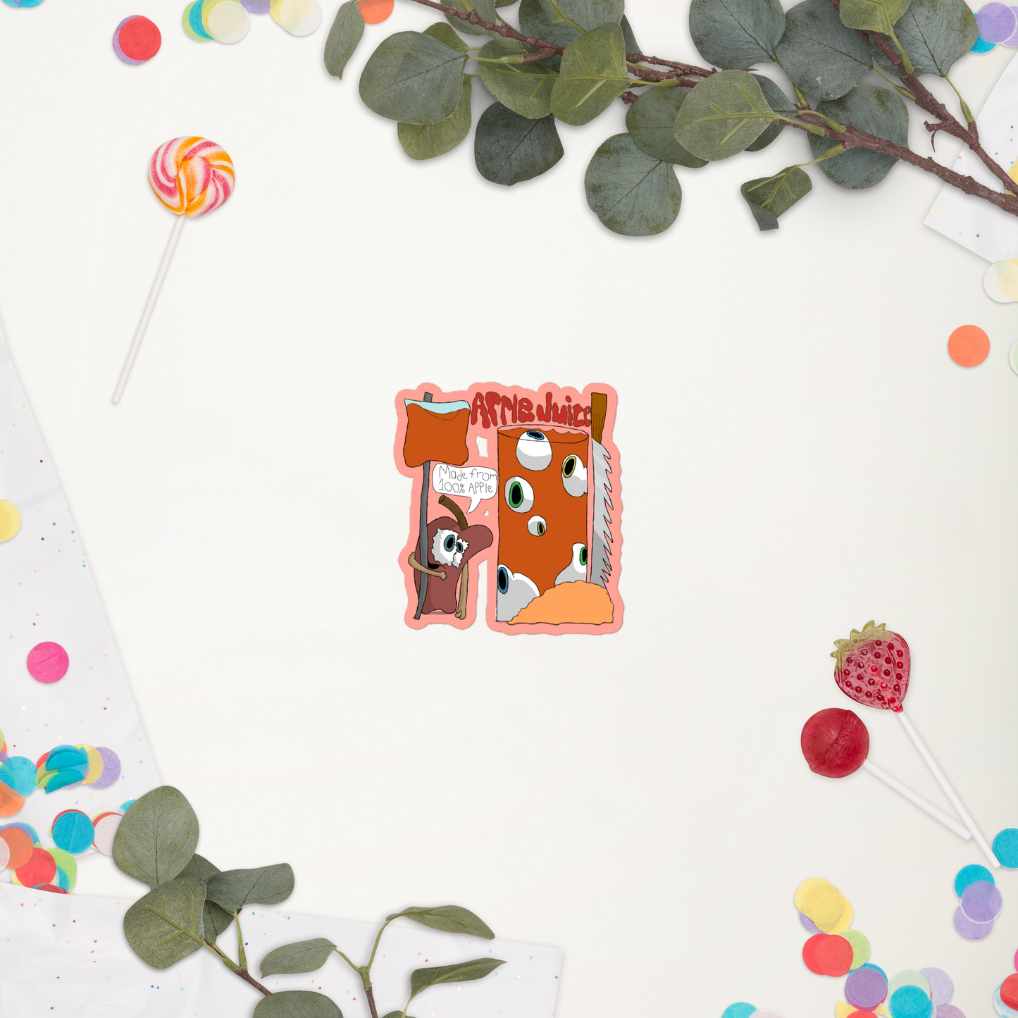 Blended Bloody Apple Stickers