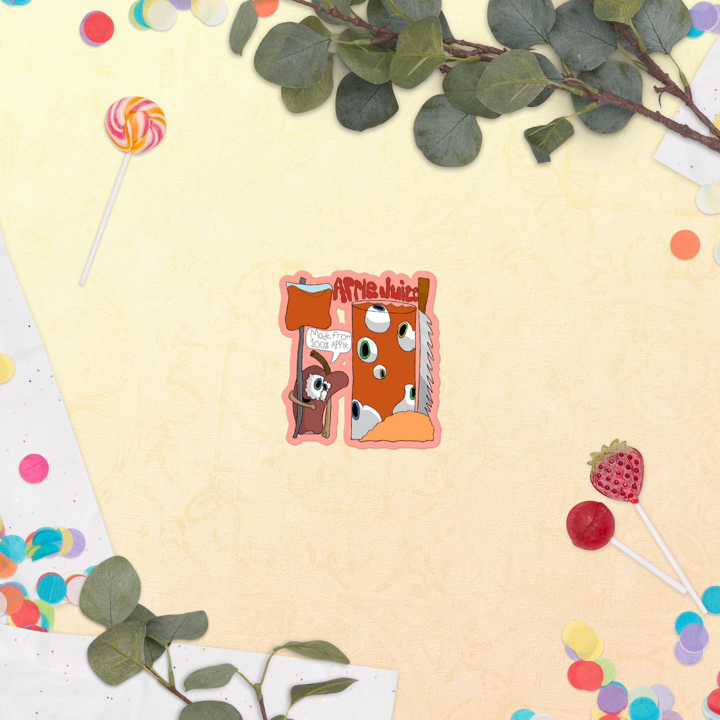 Blended Bloody Apple Stickers